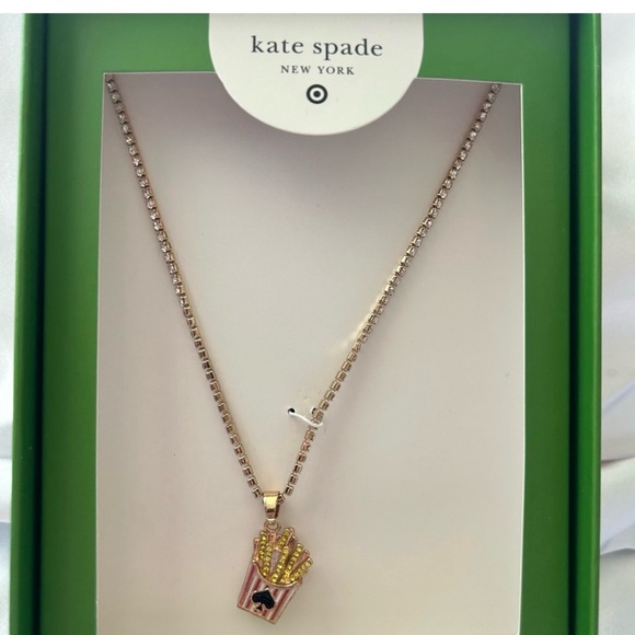 kate spade Jewelry - Kate Spade Gold French Fry Pendant Necklace